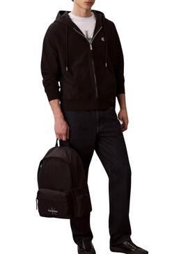 Zaino Calvin Klein monogram nero in nylon per uomo