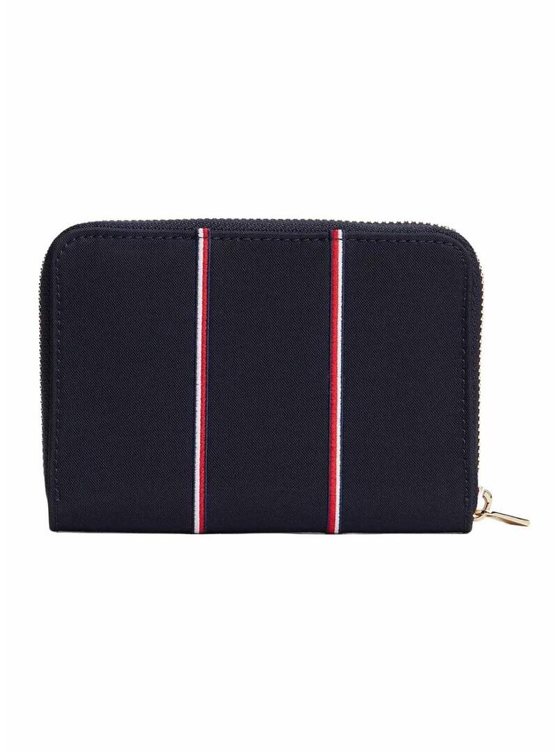 Portafoglio Tommy Hilfiger Icon Corporative blu marino da donna