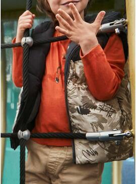 Gilet Mayoral grigio reversibile per bambino.