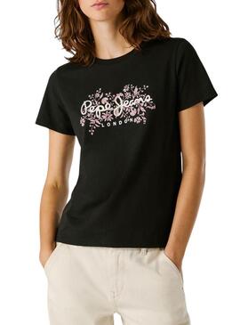 Maglietta Pepe Jeans Bero nera per donna