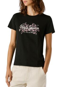 Maglietta Pepe Jeans Bero nera per donna
