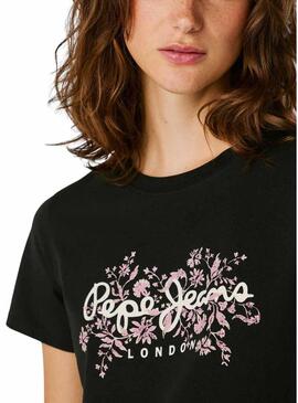 Maglietta Pepe Jeans Bero nera per donna