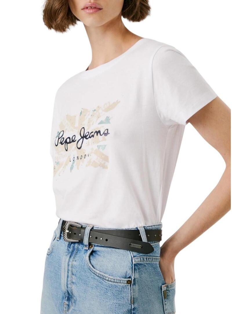 Maglietta Pepe Jeans Babu bianca per donna
