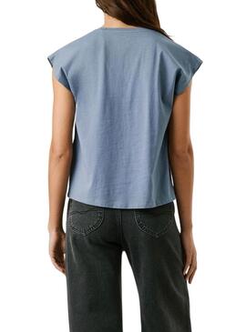 Maglietta Pepe Jeans Bernice blu per donna
