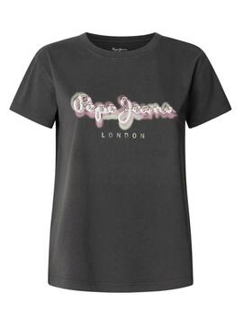 Maglietta Pepe Jeans Becky grigia per donna