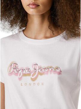 Maglietta Pepe Jeans Becky bianca per donna
