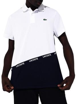 Polo Lacoste Sport Colorblock Bianco Da Uomo