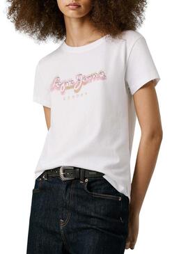 Maglietta Pepe Jeans Becky bianca per donna