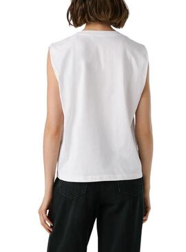 Maglietta Pepe Jeans Bertha bianca per donna