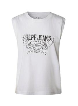 Maglietta Pepe Jeans Bertha bianca per donna