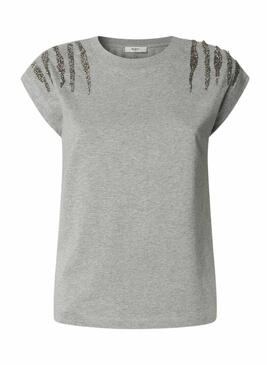 Maglietta Pepe Jeans Barry grigia da donna