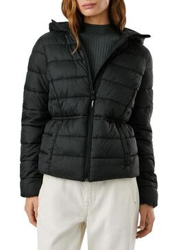 Piumino Pepe Jeans Sally lungo nero per donna