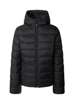 Piumino Pepe Jeans Sally lungo nero per donna