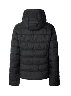 Piumino Pepe Jeans Sally lungo nero per donna