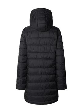 Piumino Pepe Jeans Sally lungo nero per donna