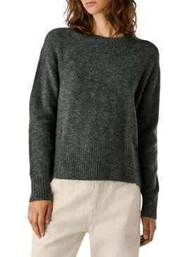 Maglione Pepe Jeans Cecil grigio girocollo per donna