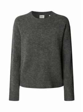 Maglione Pepe Jeans Cecil grigio girocollo per donna