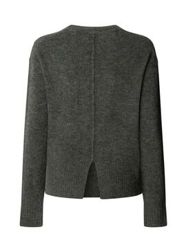Maglione Pepe Jeans Cecil grigio girocollo per donna