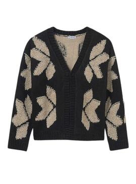 Giacca Mayoral in jacquard nero per bambina
