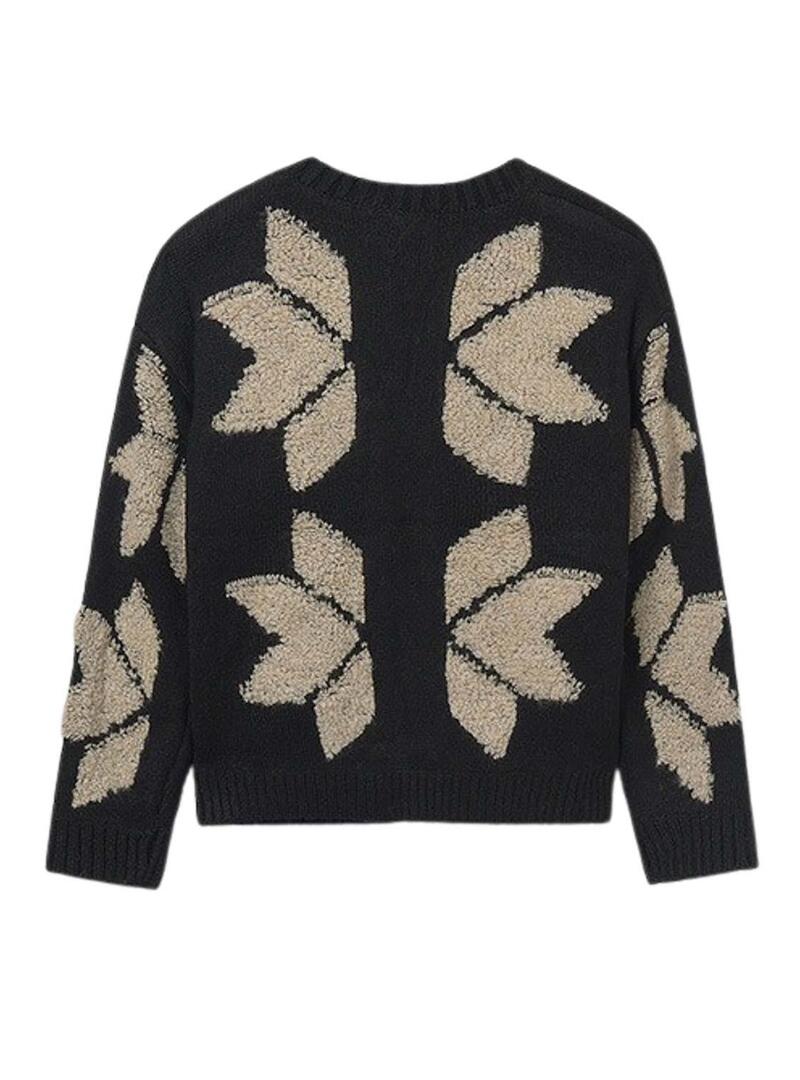 Giacca Mayoral in jacquard nero per bambina