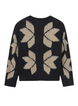 Giacca Mayoral in jacquard nero per bambina