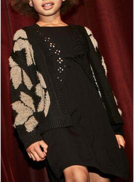 Giacca Mayoral in jacquard nero per bambina