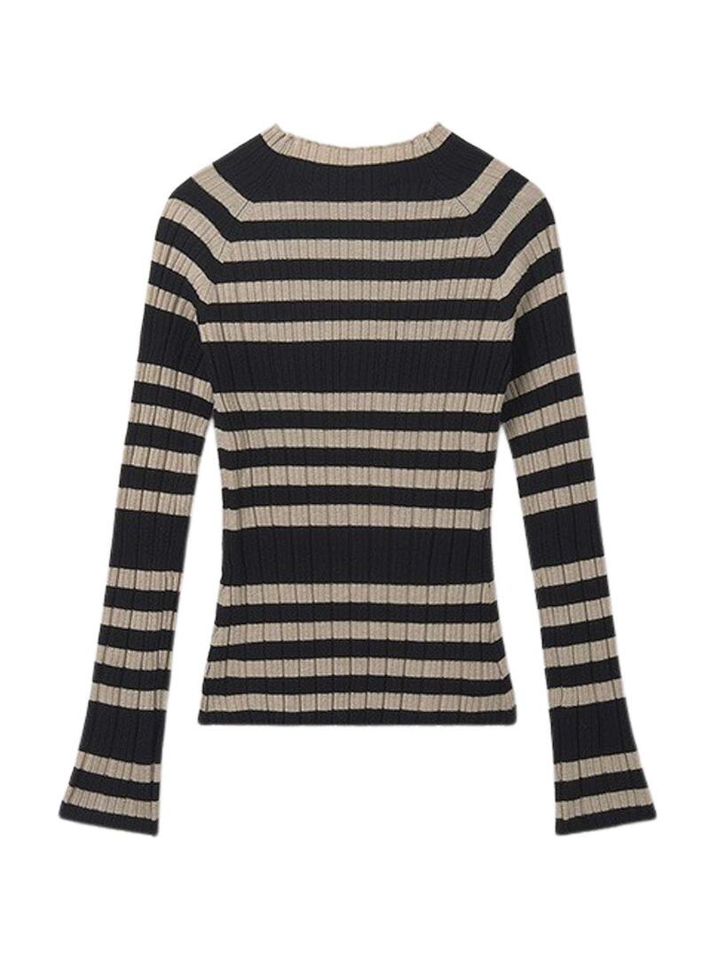 Maglia Mayoral a mezza gobba in maglia nera per bambina