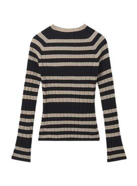 Maglia Mayoral a mezza gobba in maglia nera per bambina
