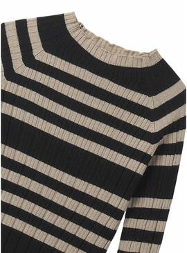 Maglia Mayoral a mezza gobba in maglia nera per bambina