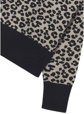 Maglia Mayoral con stampa animalier crop per bambina