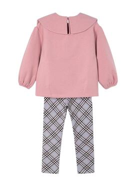 Set Mayoral leggings a quadri e felpa per ragazza