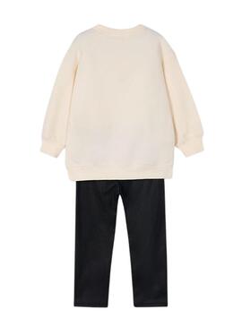 Set Mayoral leggings e felpa con orsetto per bambina