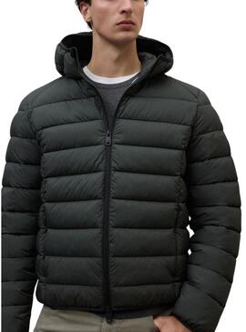 Giacca trapuntata Ecoalf Aspen verde scuro per uomo