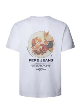 Maglietta Pepe Jeans Tony bianca per uomo.