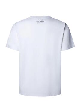 Maglietta Pepe Jeans Maverick bianca per uomo