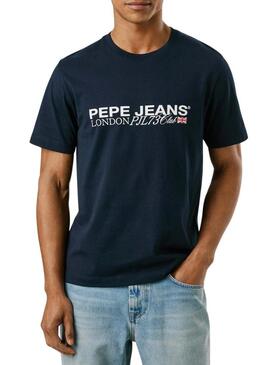 Maglietta Pepe Jeans Matthew blu marino per uomo