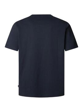 Maglietta Pepe Jeans Matthew blu marino per uomo