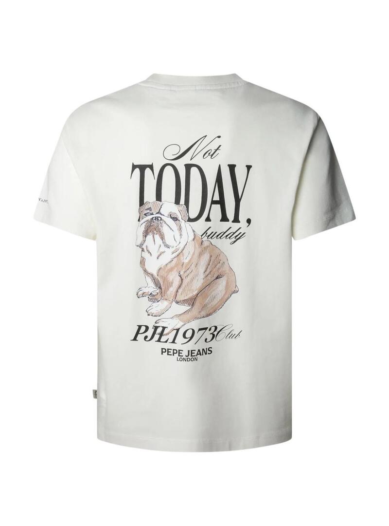 Maglietta Pepe Jeans Terry bianca per uomo