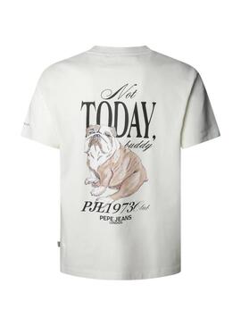 Maglietta Pepe Jeans Terry bianca per uomo
