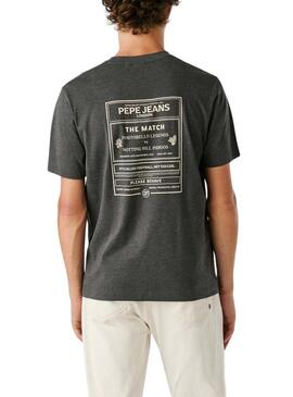 Maglietta Pepe Jeans Todd grigia per uomo
