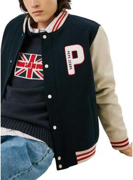 Giacca bomber Pepe Jeans Jee Varsity per uomo