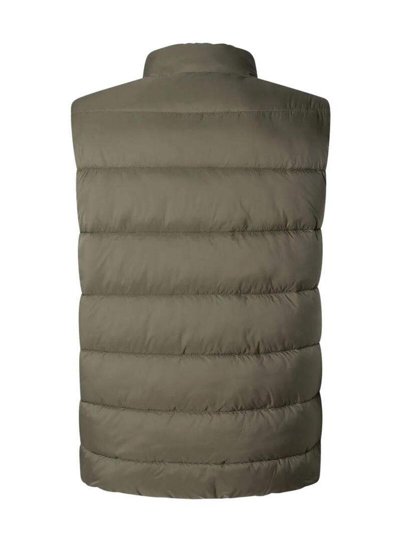 Gilet Pepe Jeans trapuntato verde per uomo