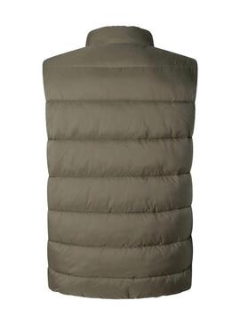 Gilet Pepe Jeans trapuntato verde per uomo
