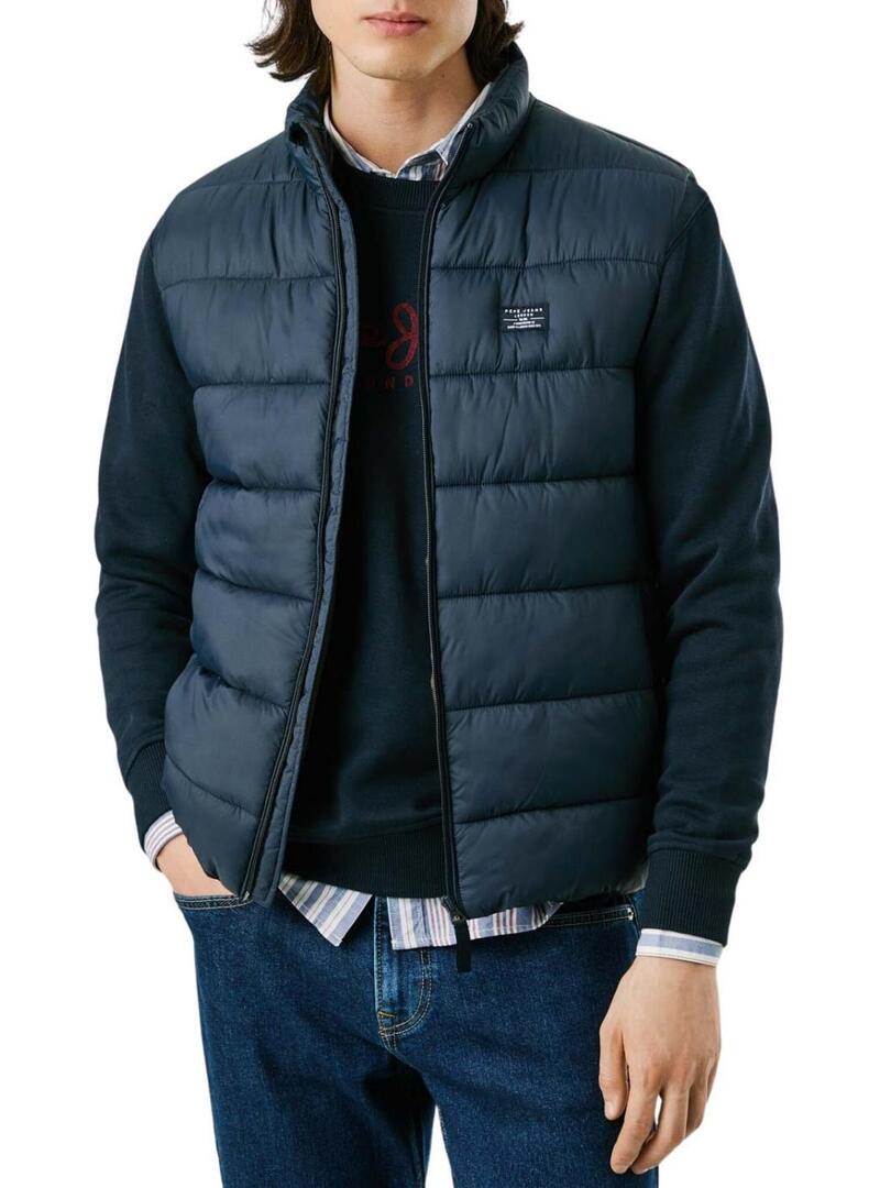 Gilet imbottito blu marino Pepe Jeans per uomo.