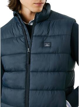 Gilet imbottito blu marino Pepe Jeans per uomo.