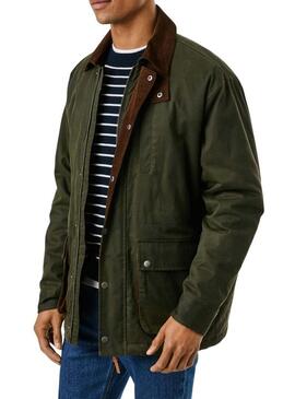 Giacca Pepe Jeans cerata Joseph verde per uomo