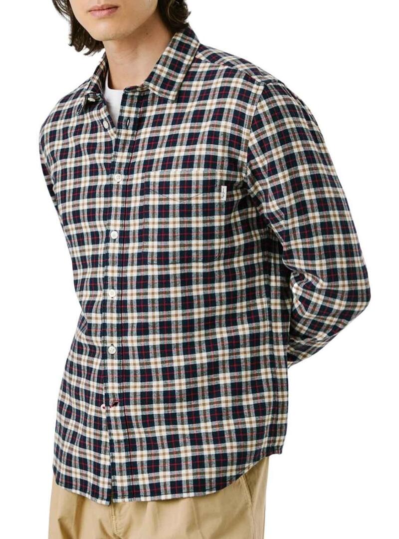 Camicia Pepe Jeans Clermont a quadri per uomo