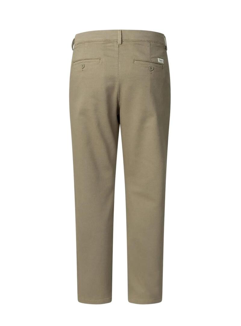 Pantaloni Pepe Jeans Gymdigo Chino beige per uomo.