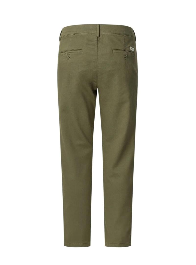 Pantaloni Pepe Jeans Gymdigo Chino verdi per uomo