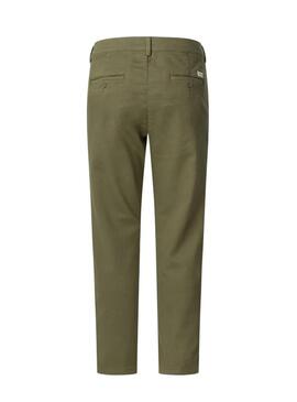 Pantaloni Pepe Jeans Gymdigo Chino verdi per uomo
